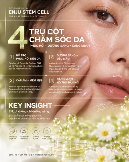 Tế bào gốc phục hồi làm trắng da Enju