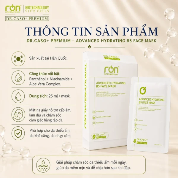 Mặt nạ giấy B5 cấp ẩm Advanced Hydrating B5 Face Mask - Ảnh 5