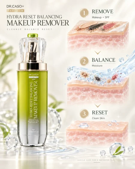 Nước tẩy trang đa tầng DR.CASO+ PREMIUM® Hydra Reset Balancing Makeup Remover