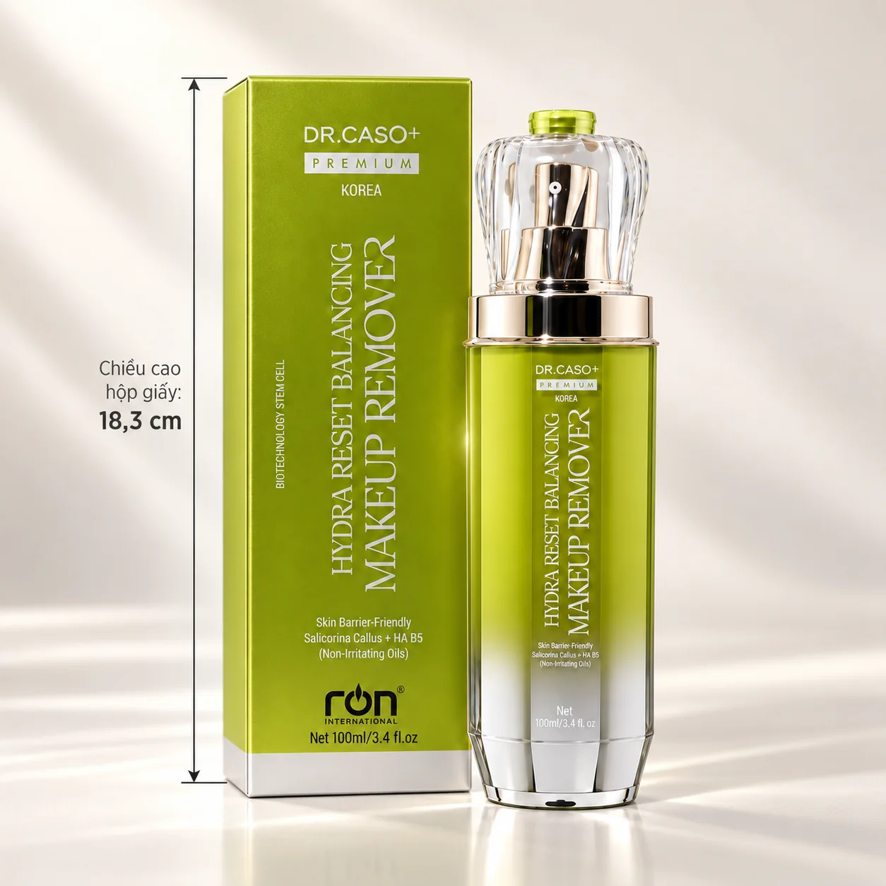 Nước tẩy trang đa tầng DR.CASO+ PREMIUM® Hydra Reset Balancing Makeup Remover - Ảnh 2