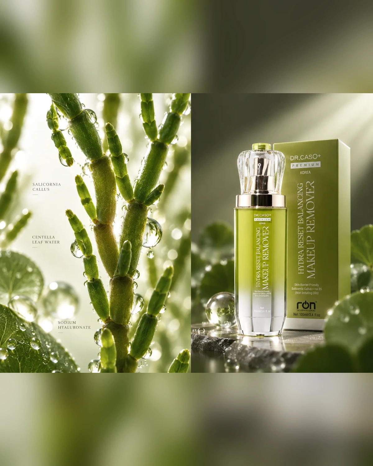 Nước tẩy trang đa tầng DR.CASO+ PREMIUM® Hydra Reset Balancing Makeup Remover - Ảnh 4